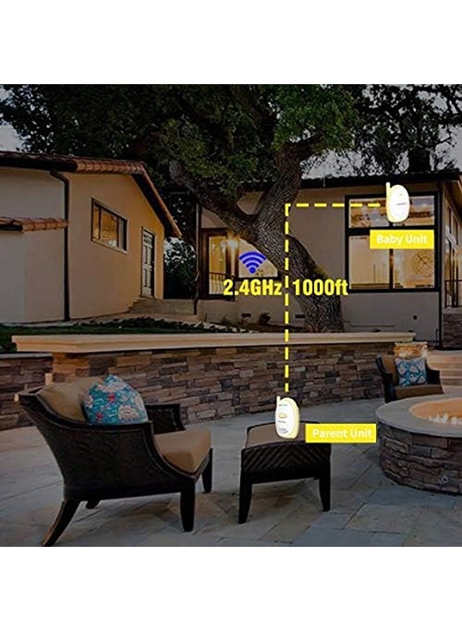 Hellobaby Audio Baby Monitor, Up to 1000ft Range, Sound Indicator with High-Sensitivity Microphone, 6.0 DECT Technology for Clear, Secure Audio Monitoring - Image 2