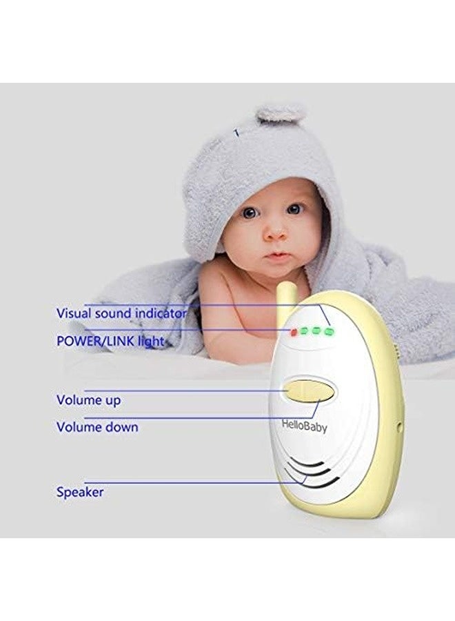 Hellobaby Audio Baby Monitor, Up to 1000ft Range, Sound Indicator with High-Sensitivity Microphone, 6.0 DECT Technology for Clear, Secure Audio Monitoring - Image 3