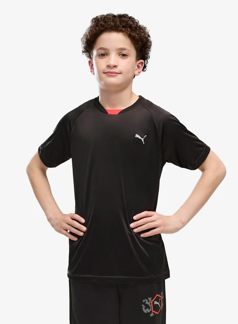 Puma Youth Active Poly Back Graphic T-Shirt