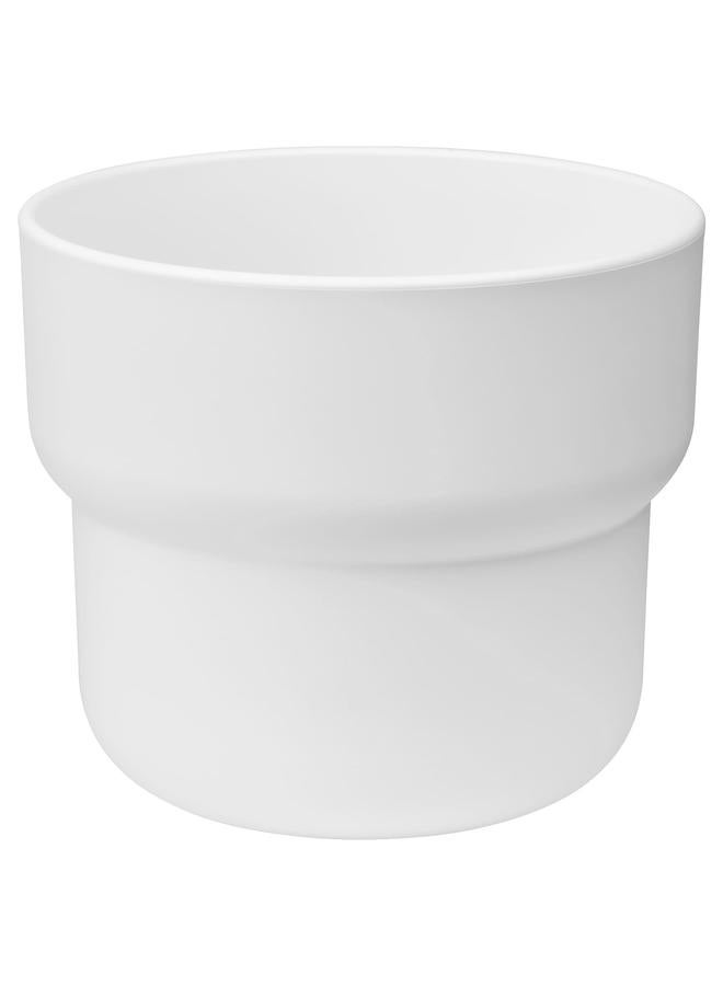 Zaboon Plant Pot, In/Outdoor White, 12 Cm - Image 1
