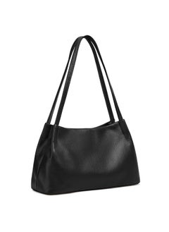Kattee Kattee Leather Purses and Handbags for Women, Soft Genuine Leather Shoulder Hobo Bags with Top Magnetic Snap Closure Black  - Image 1