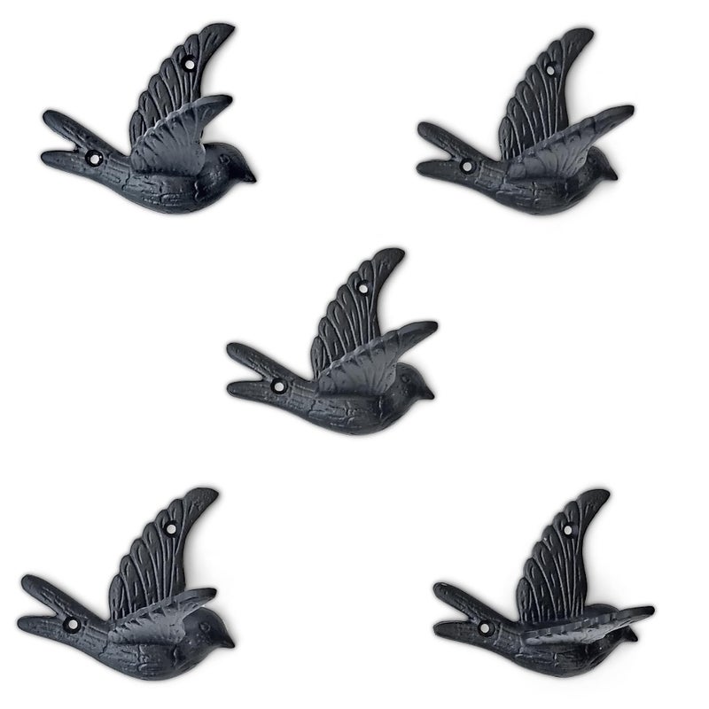 Ambipolar Flying Bird Iron Cast Decorative Bird Wall Mounted Coat Hooks (Classic) - Image 5