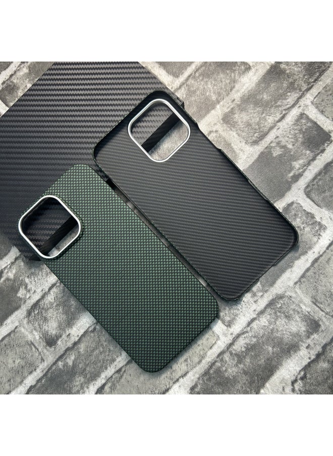 Generic - For Iphone16promax Kevlar Phone Case Magnetic Suction For Iphone 16pro Carbon Fiber Protective Case Product-Color:Black And Gray 1500d Crater Metal Frame All-inclusive-Applicable Models:For Iphone16promax - Image 1