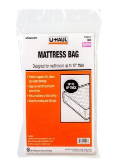 U-Haul U-Haul Standard Queen Mattress Bag - Moving & Storage Cover for Mattress or Box Spring - 92" x 60" x 10"  - Image 2