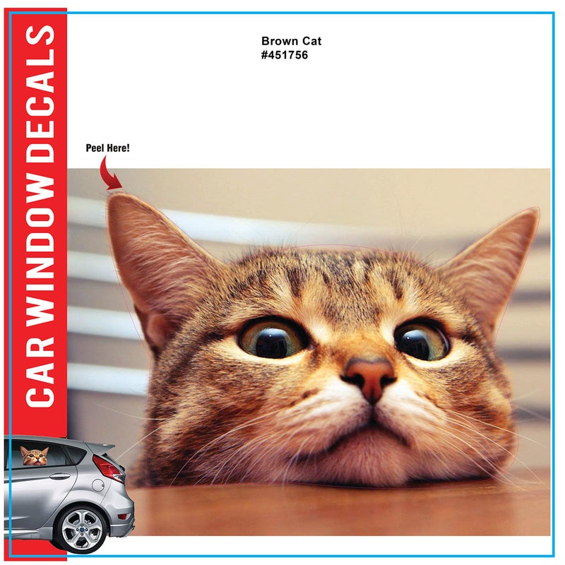 LEMONSODA Cat Car Window Decals Funny 3D Weatherproof Decals (Bengal Cat) - Image 2