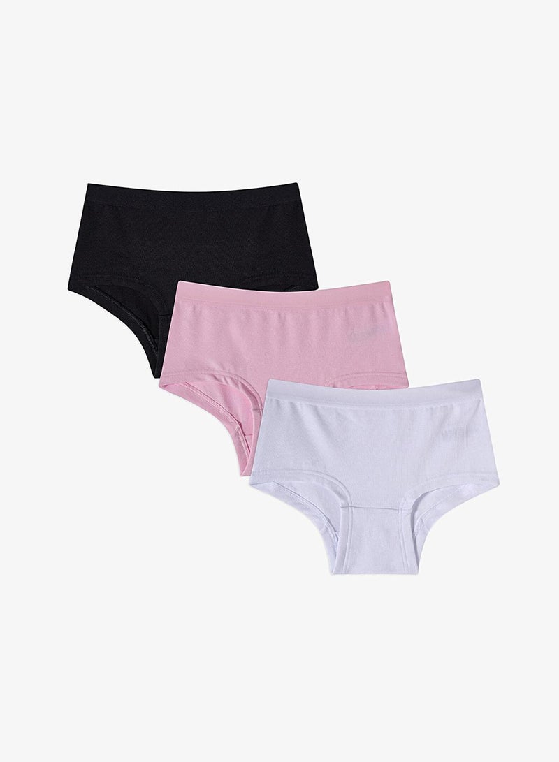 Penti Girl's Cotton Everyday Basic Basic 3-pack Hipster Brief - Mix - Image 1
