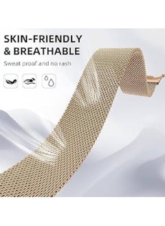 Generic Magnetic Stainless Steel Milanese Loop Band for Samsung Galaxy Watch Ultra 47mm – Stylish Mesh Wristband Replacement Strap for Men & Women (Rose Gold)  - Image 2
