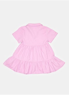 LC WAIKIKI Shirt Collar Short Sleeve Baby Girl Dress  - Image 2