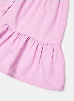 LC WAIKIKI Shirt Collar Short Sleeve Baby Girl Dress  - Image 4