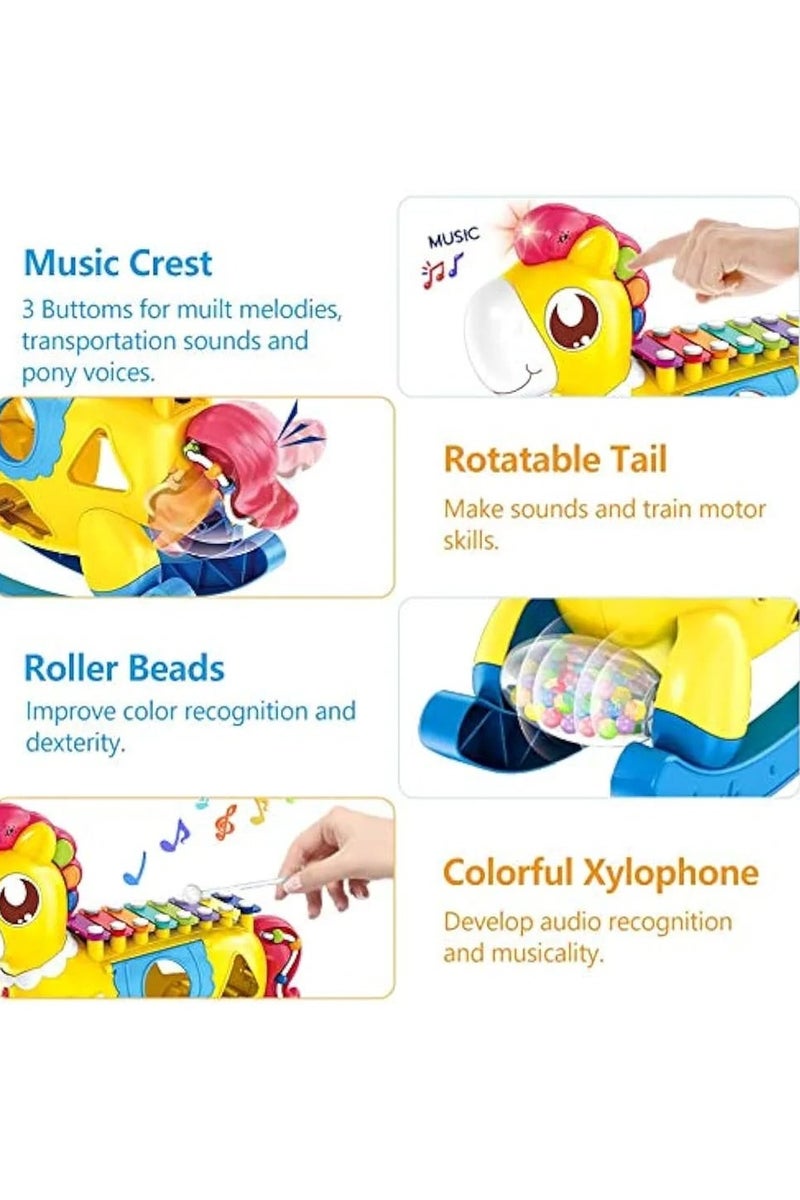 Musical Hours Xylophone Toy for Kids – Light & Sound Educational Toy | Best Gift for Toddlers & Children | Newest Musical Learning Toy - Image 3