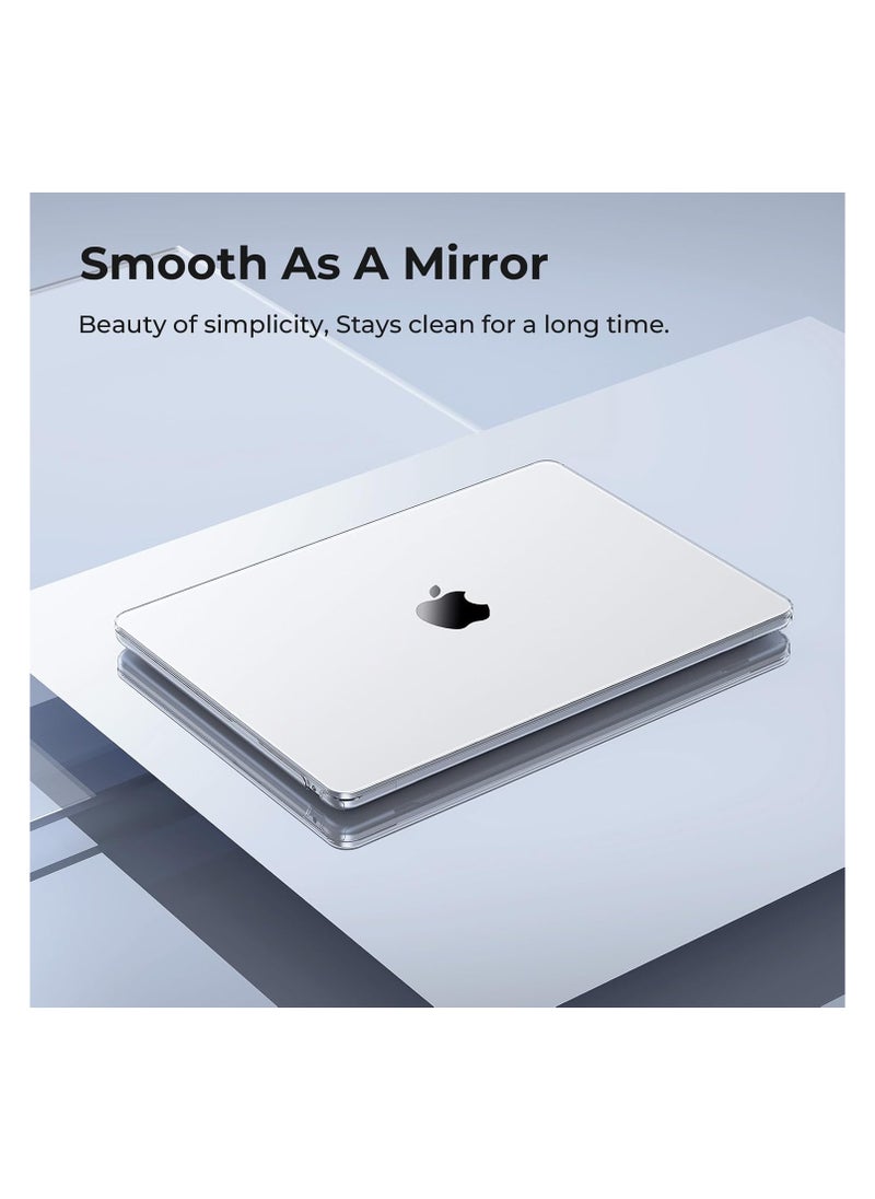 Generic ZEXEN Case Compatible for New MacBook Air 13.6 inch M3 A3113 M2 A2681 with Touch ID 2024 2023 2022 Release Plastic Hard Shell Smooth Shiny Surface Crystal Clear  - Image 2