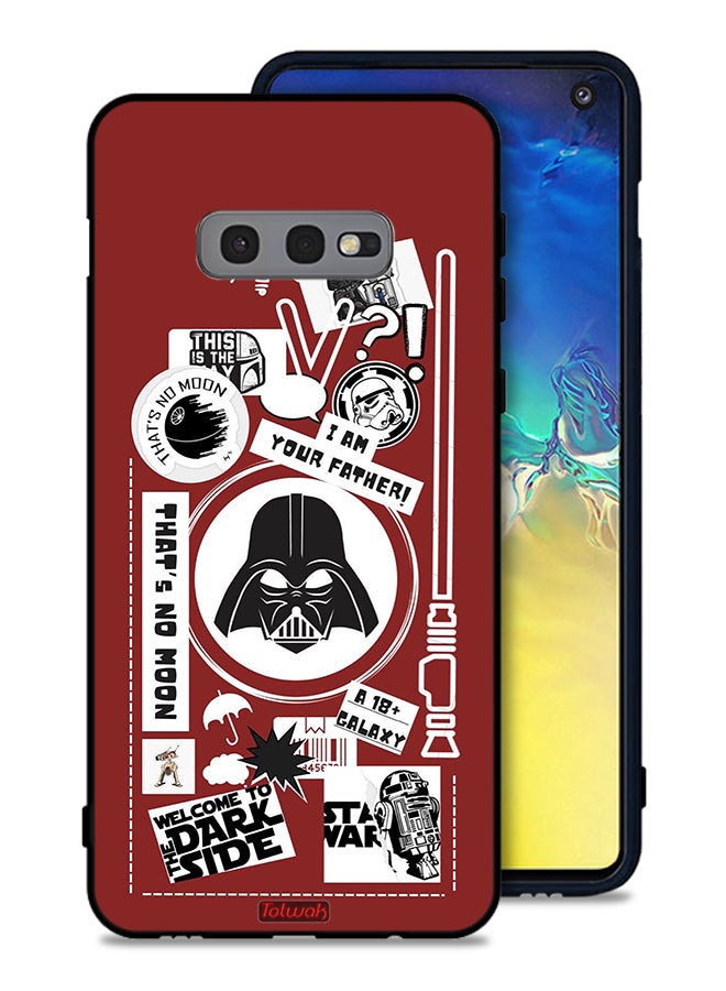 Tolwak Samsung Galaxy S10e Protective Case Cover Welcome To The Dark Side Sticker - Image 1
