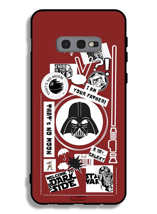 Tolwak Samsung Galaxy S10e Protective Case Cover Welcome To The Dark Side Sticker - Image 2