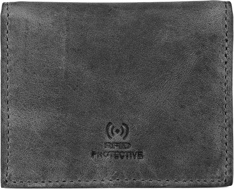 Napa Hide ® Mens Leather Wallet (Grey Hunter) - Image 4