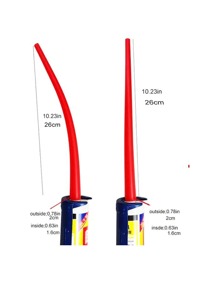2pcs Caulking Nozzle Extension Tube Straight And Bent - Image 3