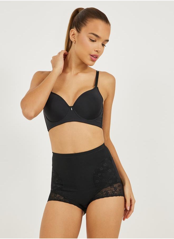Styli Floral Lace Trim Insert Shaping Brief  - Image 1