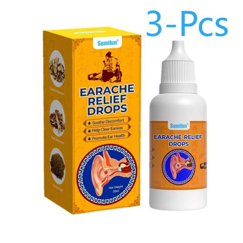 سوميفون قطرات لتخفيف ألم الأذن، قطرات أذن طبيعية لألم الأذن، أذن السباح، 3 قطع - Image 1