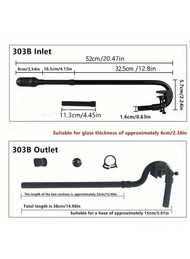 مجموعة كاملة لقضيب رش المطر لحوض السمك 12مم مجموعة 603B لون مادة ABS - Image 4