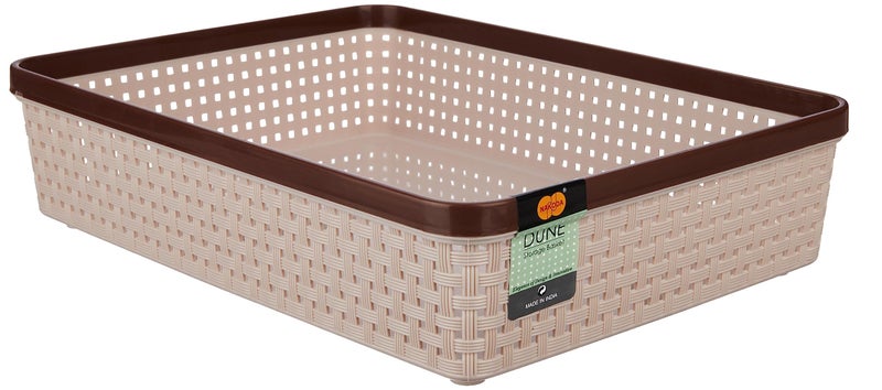 Nakoda Plastic 444 Dune Storage Basket Without Lid Multipurpose Use For Kitchen & Home Organiser Box For Fruits Vegetables, Toys, Stationary Items, Color May Vary, Rectangular - Image 4