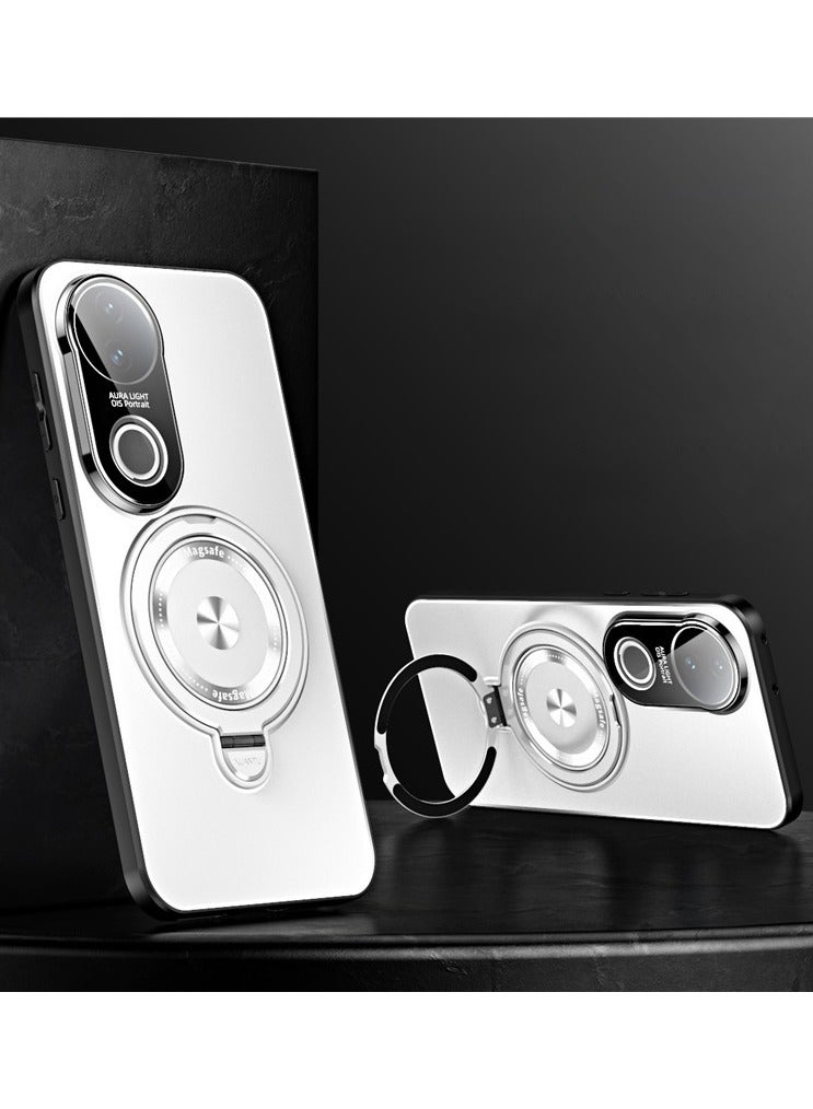 غطاء متوافق مع فيفو إس 20 - مزود بحامل مغناطيسي للسيارة، حماية كاملة للعدسات، مقاوم للسقوط من الزوايا الأربعة، غطاء واقي متين.