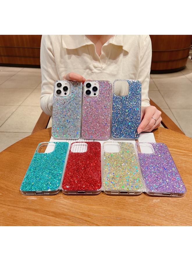 S-TOP Case For iPhone 14 Glitter Sequins Epoxy TPU Phone Case - Image 2