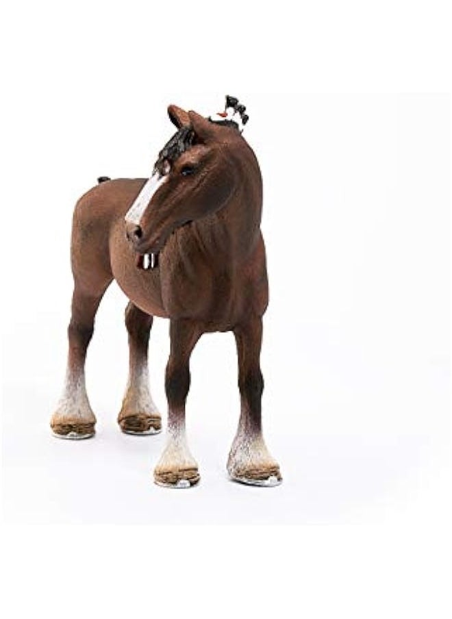DURKU - Highly Detailed Clydesdale Gelding Horse Figurine - Realistic Farm Animal Toy for Boys and Girls, Ages 3+. - Image 1