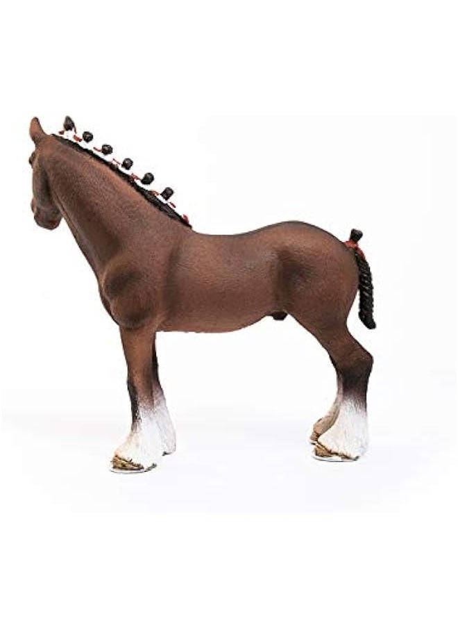 DURKU - Highly Detailed Clydesdale Gelding Horse Figurine - Realistic Farm Animal Toy for Boys and Girls, Ages 3+. - Image 1