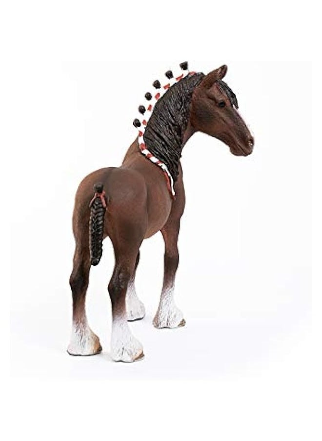 DURKU - Highly Detailed Clydesdale Gelding Horse Figurine - Realistic Farm Animal Toy for Boys and Girls, Ages 3+. - Image 1