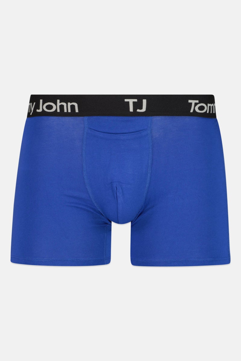 Tommy John Men 2 Pack 4 inseam Brand Logo Boxer Briefs, Multicolour - Image 4