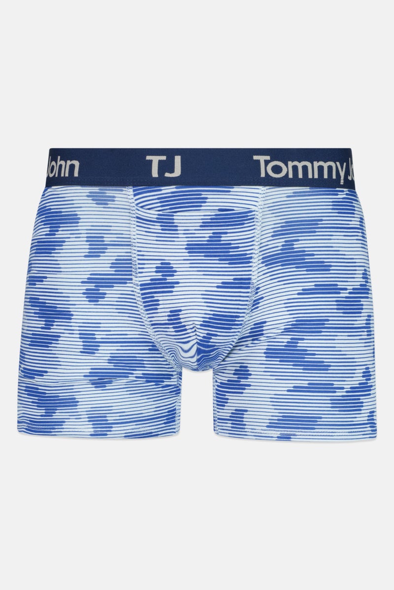 Tommy John Men 2 Pack 4 inseam Brand Logo Boxer Briefs, Multicolour - Image 2