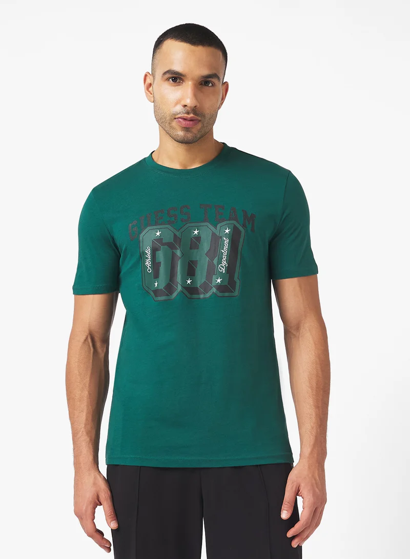 جس Mentore Crew Neck   T-Shirt