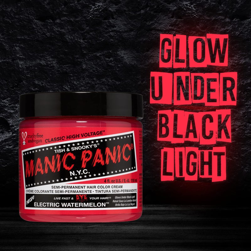 MANIC PANIC Classic Electric Watermelon Semi Permanent Hair Color - Neon Pink Hair Dye for Women & Men That Lasts 4-6 Weeks - Vegan, Ammonia & Cruelty-Free - Create & Mix Custom Shades (4oz) - Image 5
