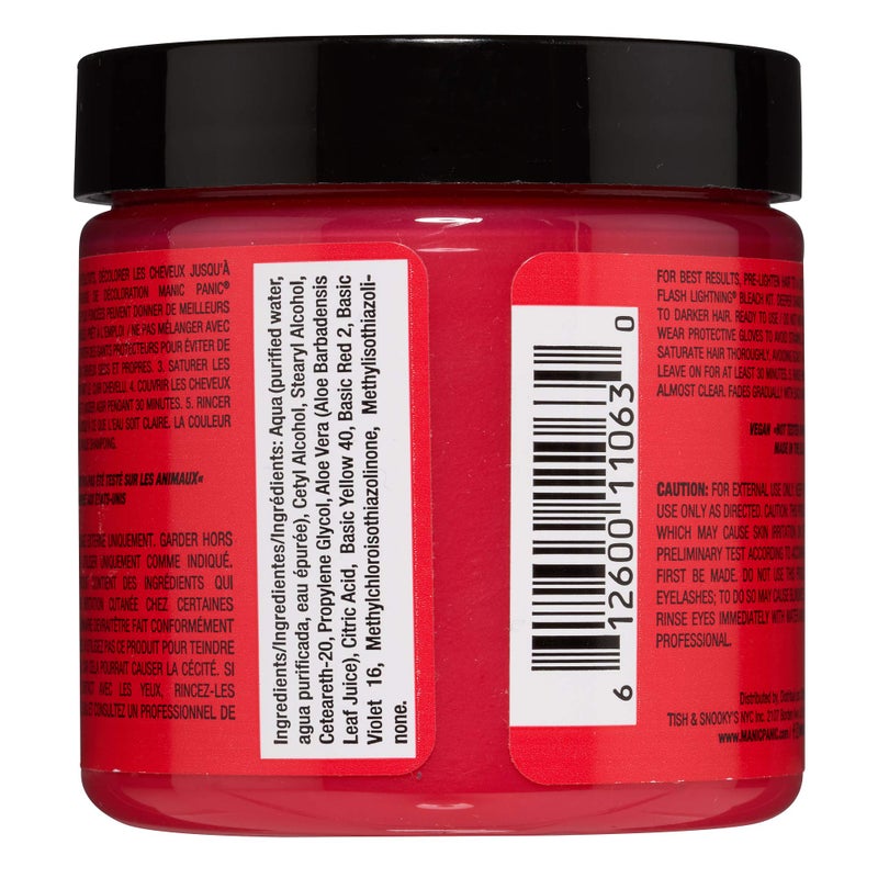 MANIC PANIC Classic Electric Watermelon Semi Permanent Hair Color - Neon Pink Hair Dye for Women & Men That Lasts 4-6 Weeks - Vegan, Ammonia & Cruelty-Free - Create & Mix Custom Shades (4oz) - Image 2