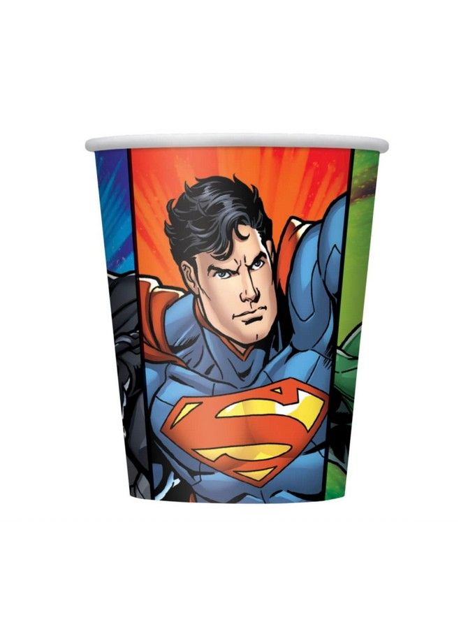 Unique Disposable Paper Cups 9 Oz Justice League 8 Pcs - Image 2