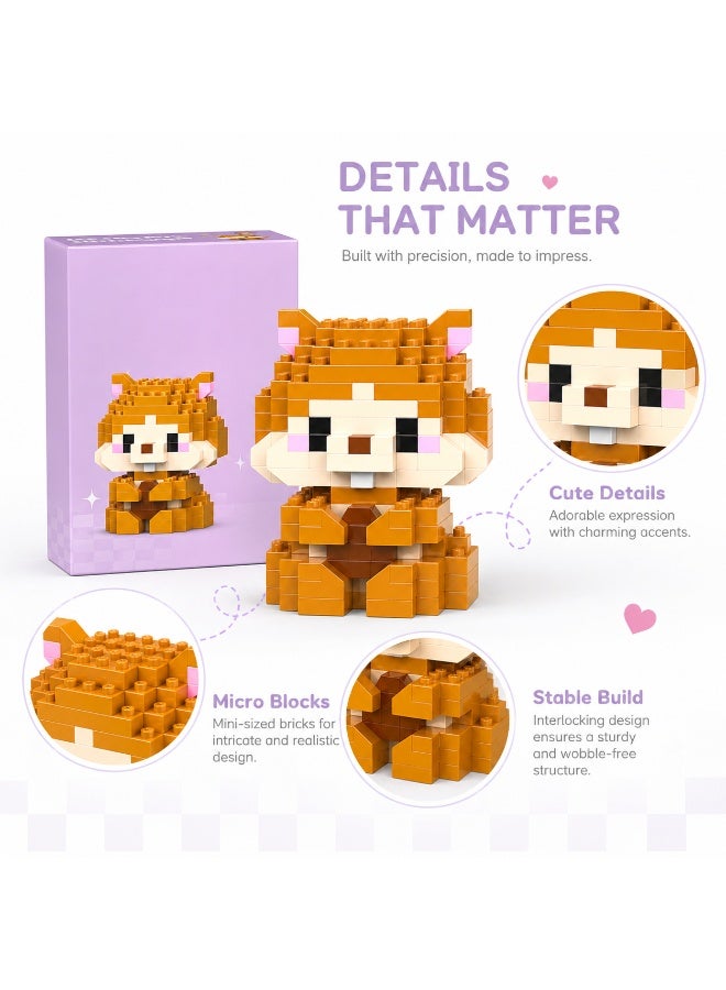 1 Set 148 Pcs Hamster Shaped Micro Building Blocks, DIY Educational Assembly Toy With Fixed Dimensions, For Hands-on Ability Training Of Children Aged 6 And Above - Image 4