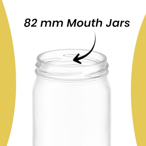Machak Glass Jar Lids Only 82mm For 82 mm Mouth Jars (Golden, 12) - Image 3