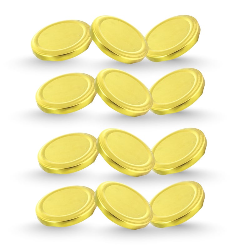 Machak Glass Jar Lids Only 82mm For 82 mm Mouth Jars (Golden, 12) - Image 5