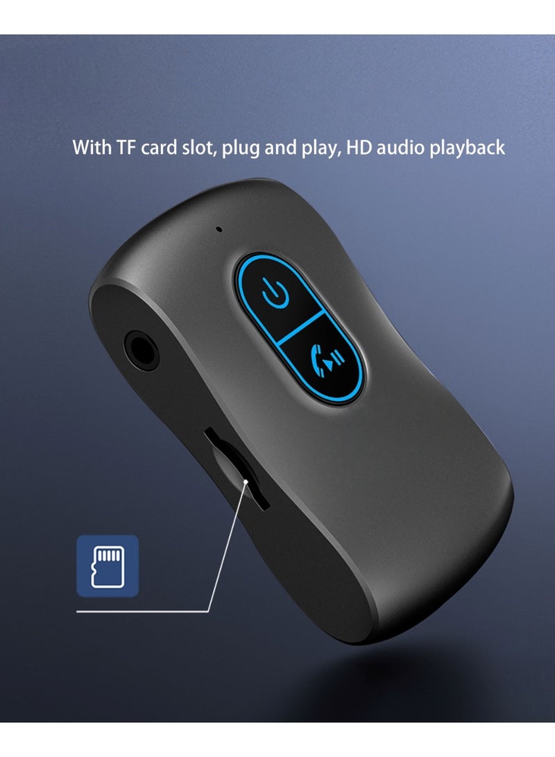 Bluetooth audio receiver, aux Bluetooth audio receiver, blue-tooth Adapter Car, portable hands-free blue-tooth 5.0 audio, Transmitter Receivers, connect mobile to car, connect car to phone - Image 2