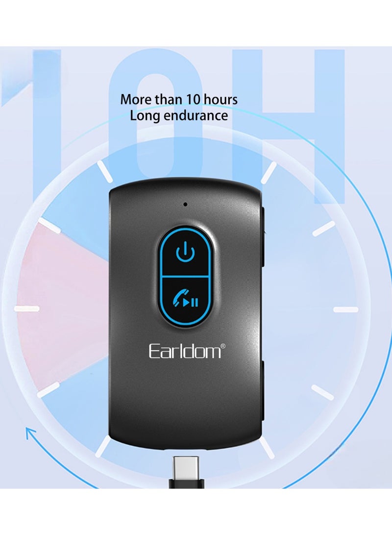 Bluetooth audio receiver, aux Bluetooth audio receiver, blue-tooth Adapter Car, portable hands-free blue-tooth 5.0 audio, Transmitter Receivers, connect mobile to car, connect car to phone - Image 4