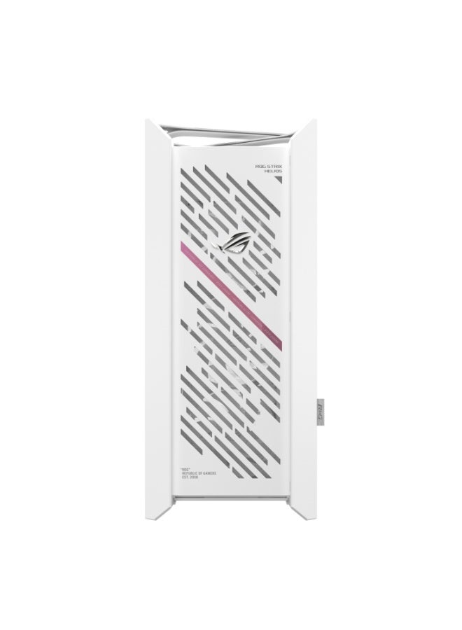 ASUS GX601 ROG Strix Helios II White Edition EATX Mid-Tower Gaming PC Case, Dual Tempered Glass, Aluminum Front, 4×140mm Fans, 420mm Radiator Support, USB-C 20Gbps, ARGB Lighting, Tool-Free, Large GPU & Custom Water Cooling Ready, White | 90DC00W3-B39000 - Image 3