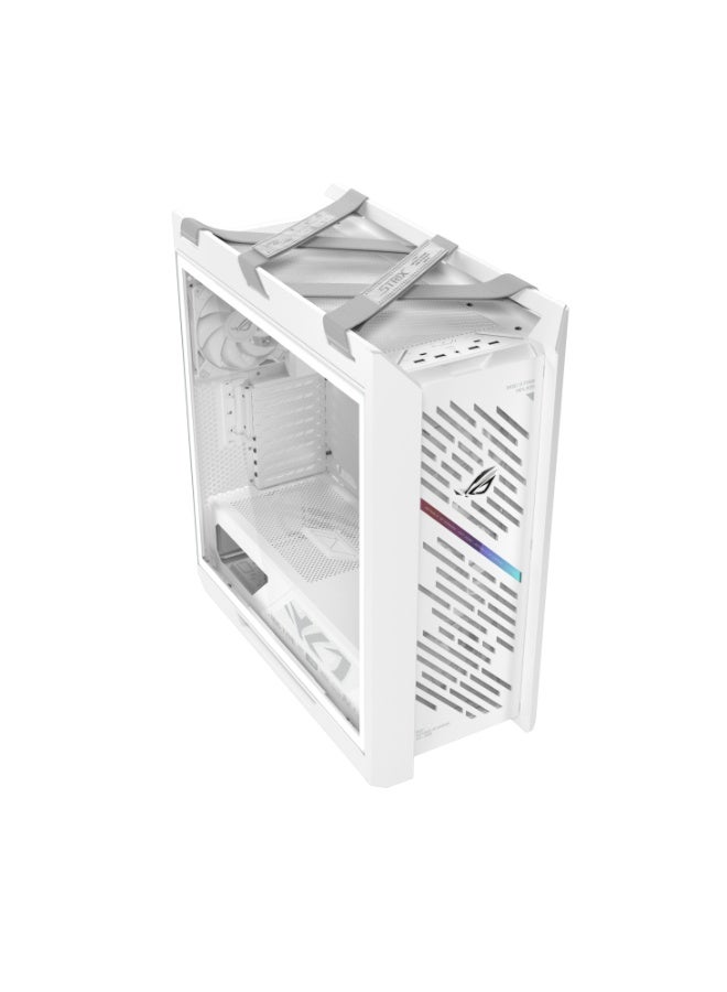 ASUS GX601 ROG Strix Helios II White Edition EATX Mid-Tower Gaming PC Case, Dual Tempered Glass, Aluminum Front, 4×140mm Fans, 420mm Radiator Support, USB-C 20Gbps, ARGB Lighting, Tool-Free, Large GPU & Custom Water Cooling Ready, White | 90DC00W3-B39000 - Image 2