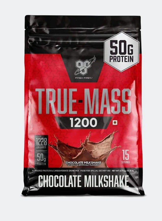 BSN True Mass Ultra Premium Super Mass Gainer Chocolate Milkshake 10lb - Image 1
