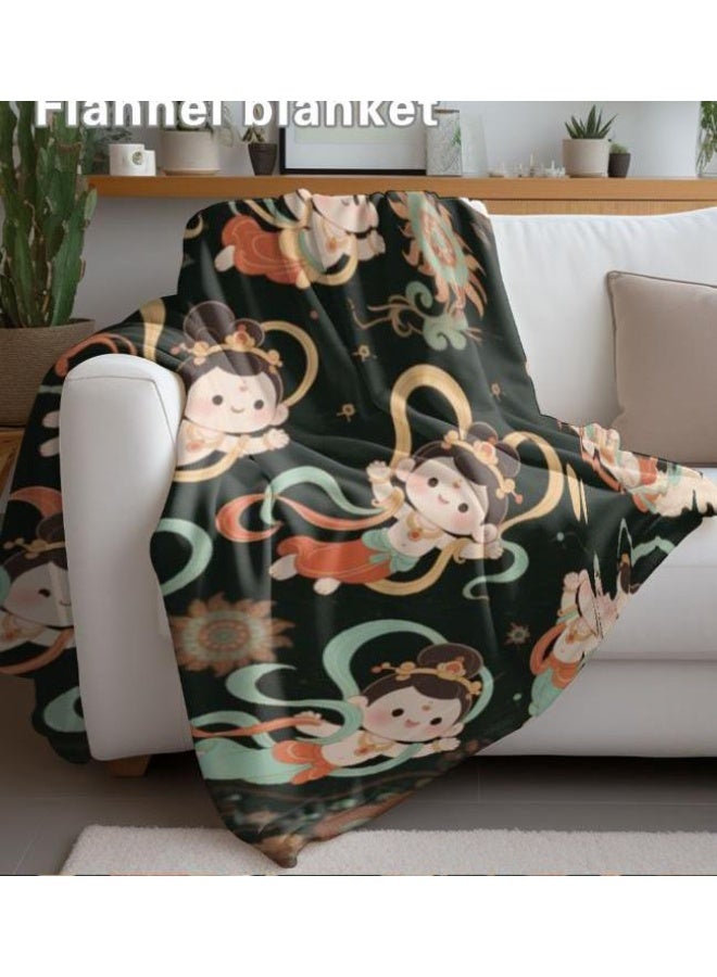 general Flannel thin blanket (warm and comfortable, suitable for sleep, gaming, dust removal and sandproof) 150cm*200cm - 328 - Image 4