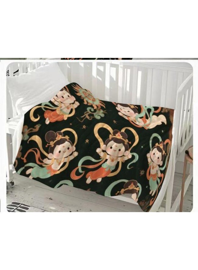 general Flannel thin blanket (warm and comfortable, suitable for sleep, gaming, dust removal and sandproof) 150cm*200cm - 328 - Image 1