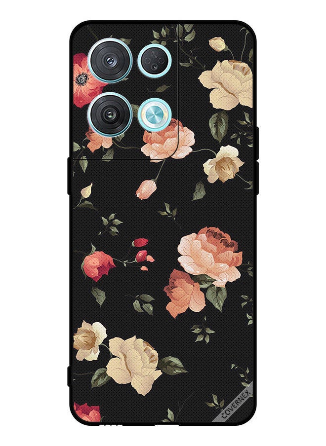 Covernex Protective Case Cover For Oppo Reno8 Pro Colorful Lotus  - Image 1