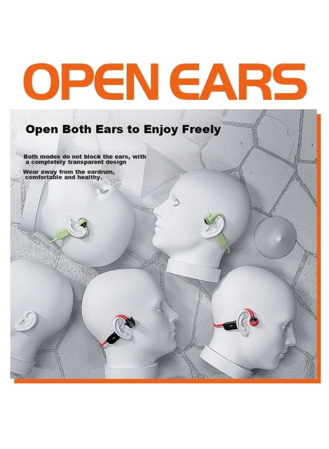 Dacom G150 Upgraded Bone Conduction Bluetooth Headphones, Wireless Non-In Sports Running Cycling Headphones, Suitable For Apple Huawei Android, Black And Red - Image 4