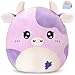 Glow Guards Grape Cow Plush Toy Cute Kawaii Cow Stuffed Animal Pillow Soft Purple Cuddle Toy 12 - Image 2