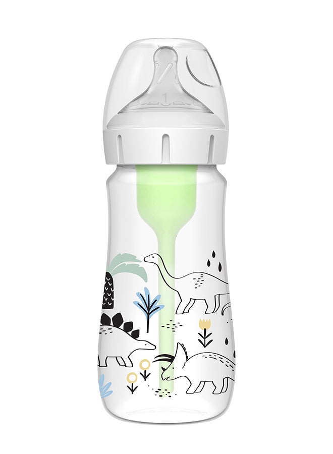 Dr. Brown’s PP W-N Anti-Colic Options+ Designer Baby Bottle 270 ML , Multi Dinosaurs Design, 1 Piece - Image 1