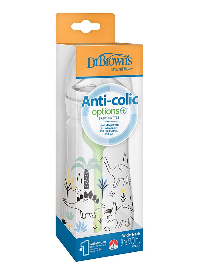 Dr. Brown’s PP W-N Anti-Colic Options+ Designer Baby Bottle 270 ML , Multi Dinosaurs Design, 1 Piece - Image 3