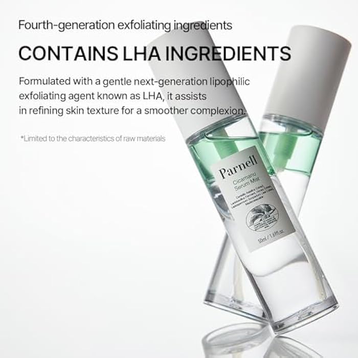 Parnell Cicamanu Serum Mist - Centella Asiatica, Hyaluronic Acid, Ceramide, LHA, Balancing Oil, Moisturizing and Soothing for Radiant Skin (1.69 Fl Oz / 50ml) - Image 3